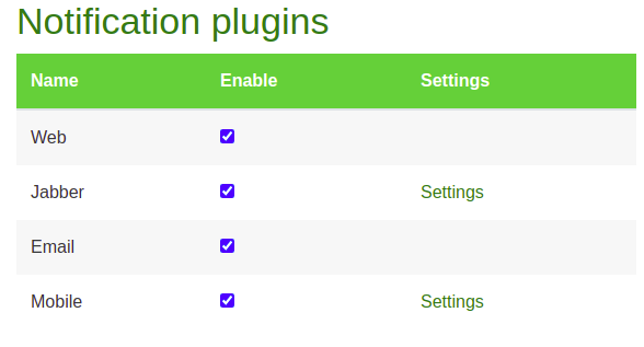 moodle enable airnotifier plugin